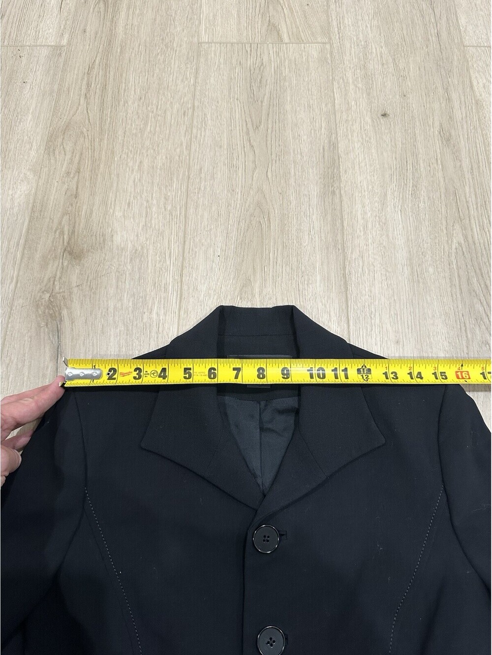 VTG Ralph Lauren Black Label Wool Blend Stretch Blazer Jacket Made In USA Sz 8 - Picture 9 of 15